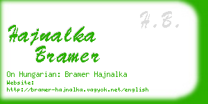 hajnalka bramer business card